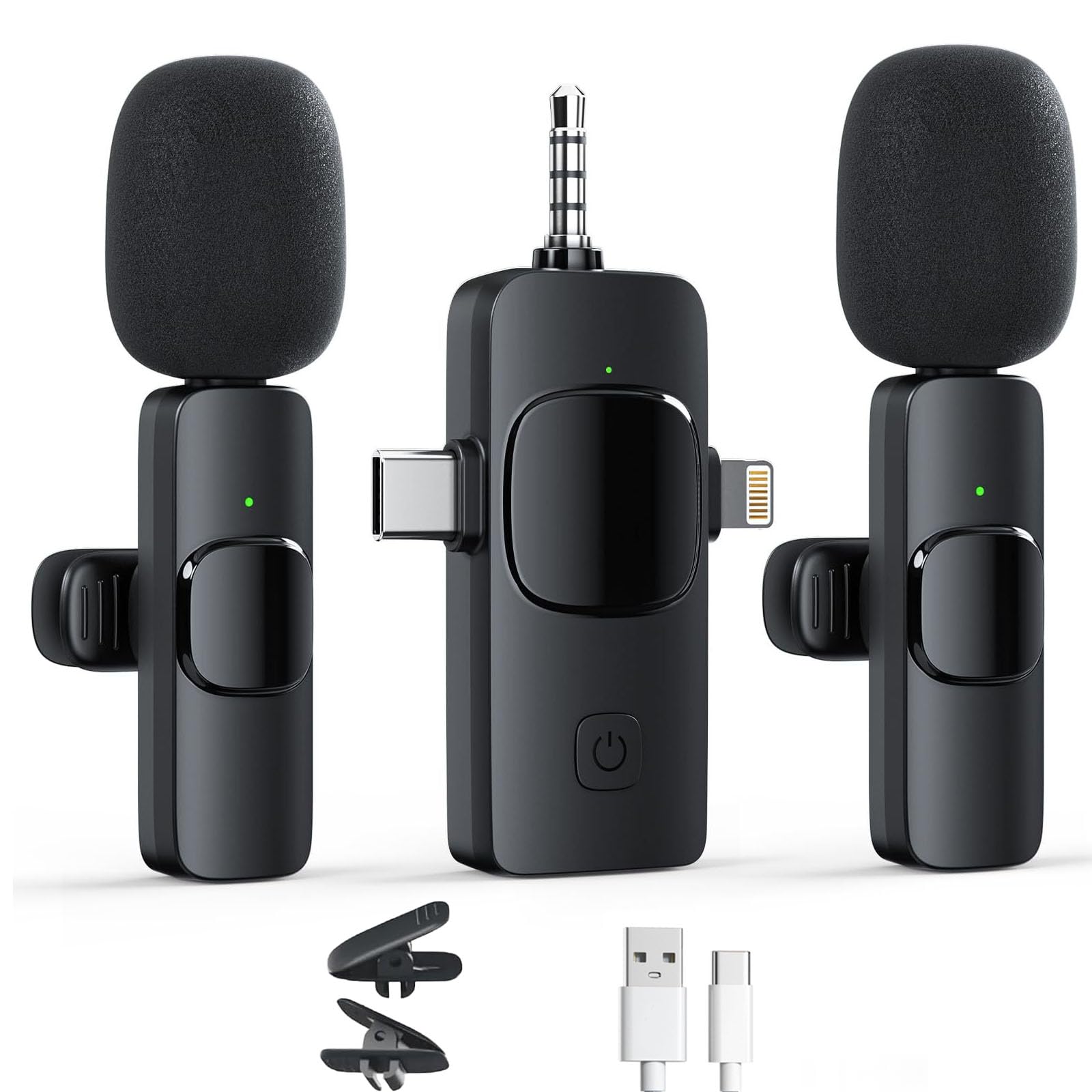 ワイヤレスマイク ピンマイク スマホ外付けマイク 360°集音 無指向性 Amazon.co.jp: 【2025新型ピンマイク】スピンマイク 360°集音